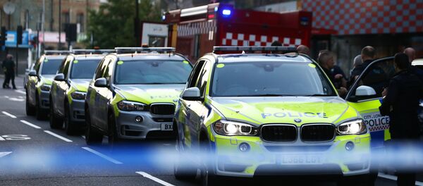 Los coches de la policía del Reino Unido (imagen referencial) - Sputnik Mundo