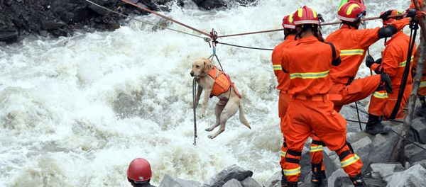 Evacuación en China Evacuación en China - Sputnik Mundo