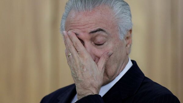 Michel Temer, presidente de Brasil - Sputnik Mundo