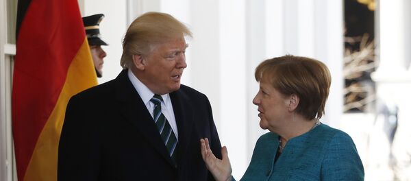 Angela Merkel y Donald Trump - Sputnik Mundo