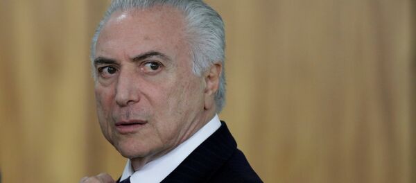 Michel Temer, presidente de Brasil (archivo) - Sputnik Mundo