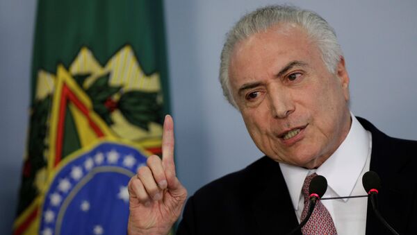 Michel Temer, presidente de Brasil - Sputnik Mundo