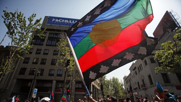 Bandera de mapuches - Sputnik Mundo