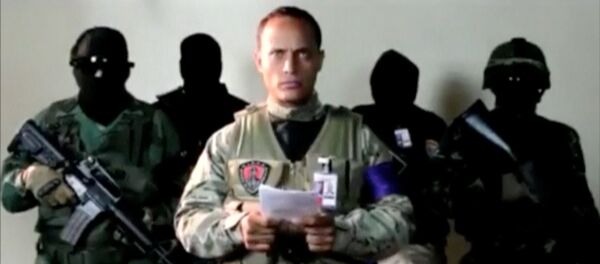 Óscar Pérez (captura de pantalla del vídeo) - Sputnik Mundo