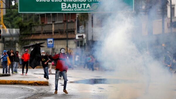 Protestas en Caracas, Venezuela (archivo) - Sputnik Mundo