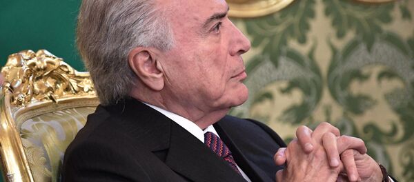 Manifestantes protestan contra el Gobierno de Temer en Sao Paulo - Sputnik Mundo