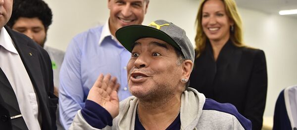 Diego Armando Maradona en Moscú, 30 de junio de 2017 - Sputnik Mundo