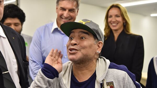 Diego Armando Maradona en Moscú, 30 de junio de 2017 - Sputnik Mundo