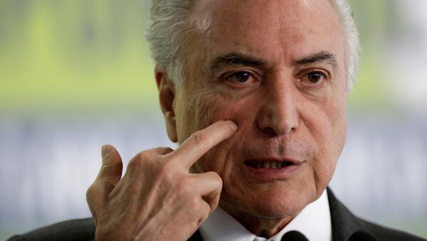 Michel Temer, presidente de Brasil - Sputnik Mundo