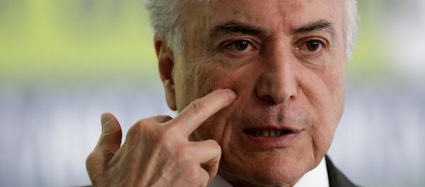 Michel Temer, presidente de Brasil (archivo) - Sputnik Mundo