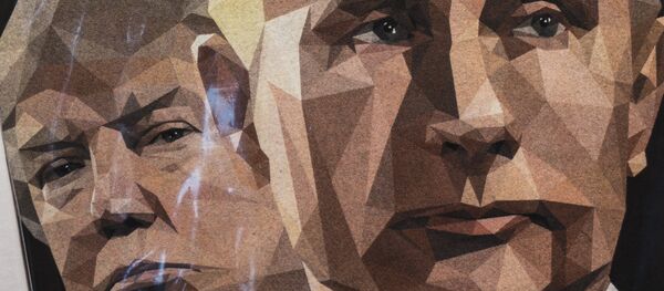 Una ilustración de Donald Trump, presidente de EEUU, y Vladímir Putin, presidente de Rusia - Sputnik Mundo