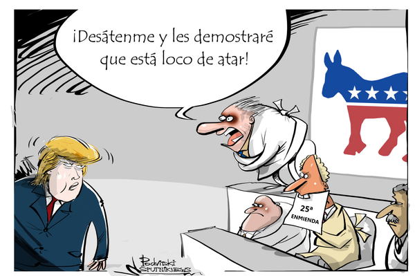 Por H o por B: demócratas cuestionan la salud mental del presidente Trump Por H o por B: demócratas cuestionan la salud mental del presidente Trump - Sputnik Mundo