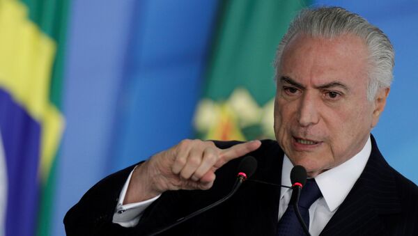 Michel Temer, presidente de Brasil - Sputnik Mundo