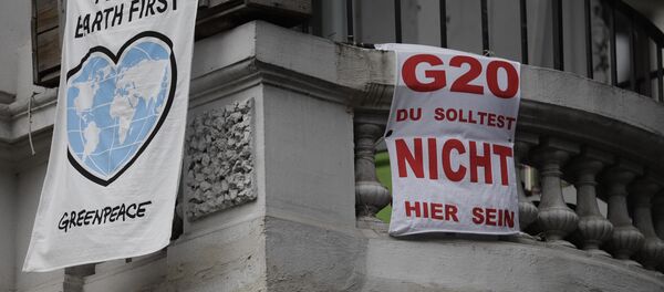 Protestas contra la cumbre del G20 en Hamburgo - Sputnik Mundo