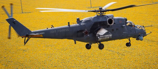 El helicóptero Mi-35M está destinado a las operaciones de combate contra vehículos de un potencial enemigo. Además, puede ser empleado en asaltos, apoyo a tropas terrestres, evacuación de heridos del campo de batalla y transporte de mercancías. - Sputnik Mundo