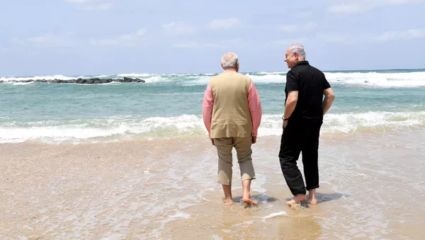 Benjamín Netanyahu, primer ministro de Israel, y Narendra Modi, su homólogo de la India