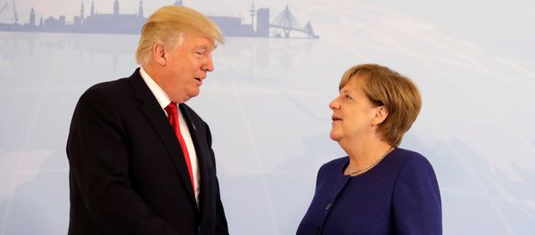 El presidente estadounidense, Donald Trump, y la canciller alemana, Ángela Merkel El presidente estadounidense, Donald Trump, y la canciller alemana, Ángela Merkel - Sputnik Mundo