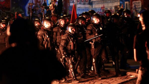 Choques durante una manifestación en Hamburgo - Sputnik Mundo