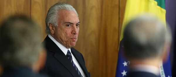 Michel Temer, presidente de Brasil - Sputnik Mundo