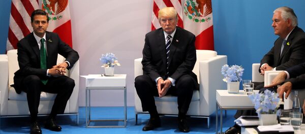 El presidente de Mexico Enrique Peña Nieto y el presidente de EEUU, Donald Trump - Sputnik Mundo
