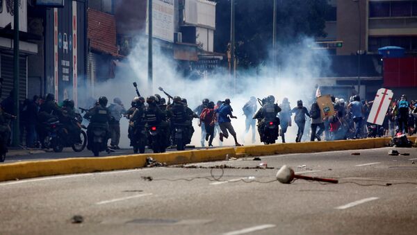 Protestas en Venezuela - Sputnik Mundo