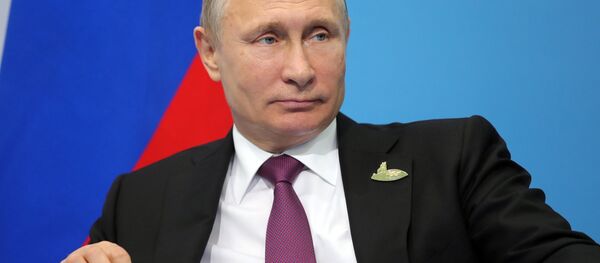 Vladímir Putin, presidente de Rusia, en Hamburgo - Sputnik Mundo