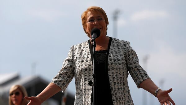 Michelle Bachelet, presidenta de Chile - Sputnik Mundo