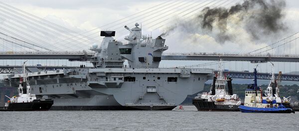El portaviones británico Queen Elizabeth - Sputnik Mundo