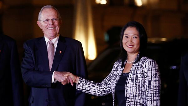 Keiko Fujimori y Pedro Pablo Kuczynski, el presidente de Perú - Sputnik Mundo