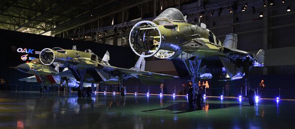 El interior de los cazas MiG-35 (imagen referencial) - Sputnik Mundo