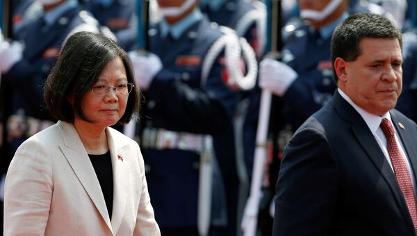 El presidente de Paraguay Horacio Cartes y la presidenta de Taiwán Tsai Ing-wen El presidente de Paraguay Horacio Cartes y la presidenta de Taiwán Tsai Ing-wen - Sputnik Mundo
