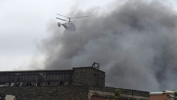 Incendio en la fábrica de maquinaria Kírov en San Petersburgo - Sputnik Mundo