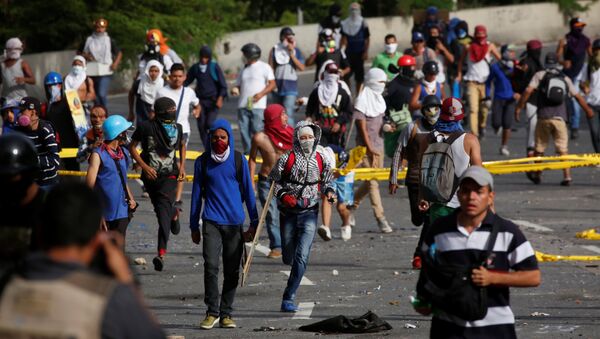 Protestas en Venezuela - Sputnik Mundo