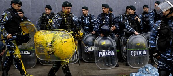 Policía de Argentina cerca de planta de PepsiCo - Sputnik Mundo