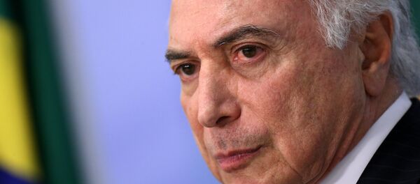 Michel Temer, presidente de Brasil - Sputnik Mundo