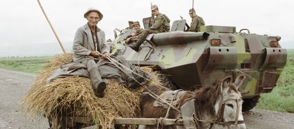 El conflicto entre Georgia y Osetia del Sur (archivo) - Sputnik Mundo