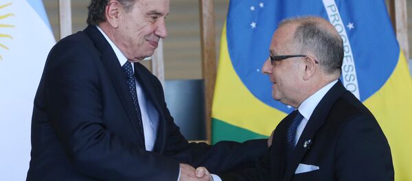 Jorge Faurie, ministro de Relaciones Exteriores de Argentina y Aloysio Nunes, ministro de Relaciones Exteriores de Brasil - Sputnik Mundo