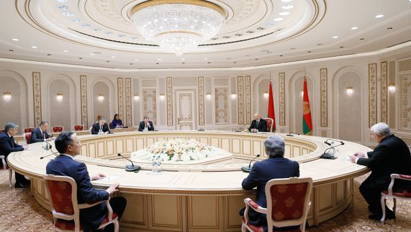 La reunión del Consejo de Cancilleres de la Organización del Tratado de Seguridad Colectiva (OTSC) en Minsk La reunión del Consejo de Cancilleres de la Organización del Tratado de Seguridad Colectiva (OTSC) en Minsk - Sputnik Mundo