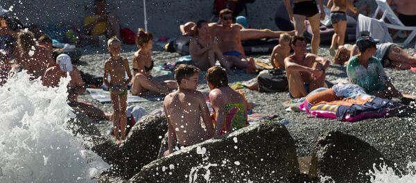 Los turistas en Crimea, Rusia Los turistas en Crimea, Rusia - Sputnik Mundo