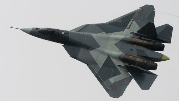 El avión Т-50, posible portador de armas hipersónicas El avión Т-50, posible portador de armas hipersónicas - Sputnik Mundo
