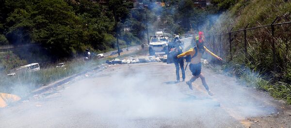 Protesta de la oposición en Caracas, Venezuela Protesta de la oposición en Caracas, Venezuela - Sputnik Mundo