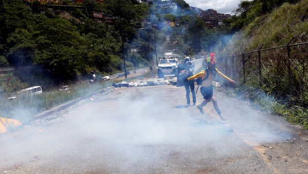 Protesta de la oposición en Caracas, Venezuela - Sputnik Mundo