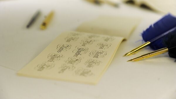 La caligrafìa (imagen referencial) - Sputnik Mundo