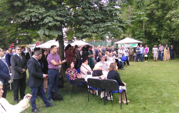 Huéspedes de la Embajada de Nicaragua Huéspedes de la Embajada de Nicaragua - Sputnik Mundo