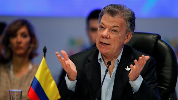 Juan Manuel Santos, presidente de Colombia - Sputnik Mundo