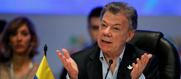 Juan Manuel Santos, presidente de Colombia (archivo) Juan Manuel Santos, presidente de Colombia (archivo) - Sputnik Mundo