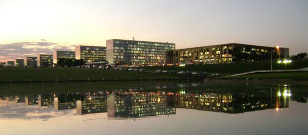 Edificios ministeriales en Brasil Edificios ministeriales en Brasil - Sputnik Mundo