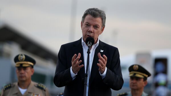 Juan Manuel Santos, presidente de Colombia (archivo) - Sputnik Mundo