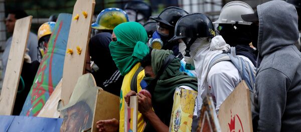 Protesta contra Asamblea Nacional Constituyente en Venezuela - Sputnik Mundo