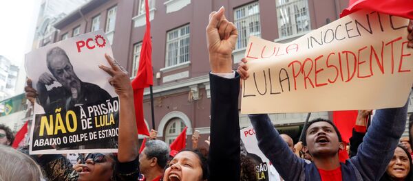 Partidarios de expresidente brasileño, Luiz Inácio Lula da Silva (archivo) - Sputnik Mundo